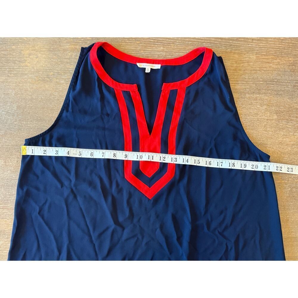 41 HAWTHORNE Red/Blue Tunic Style Top Shirt Women's size XL - Picture 8 of 8